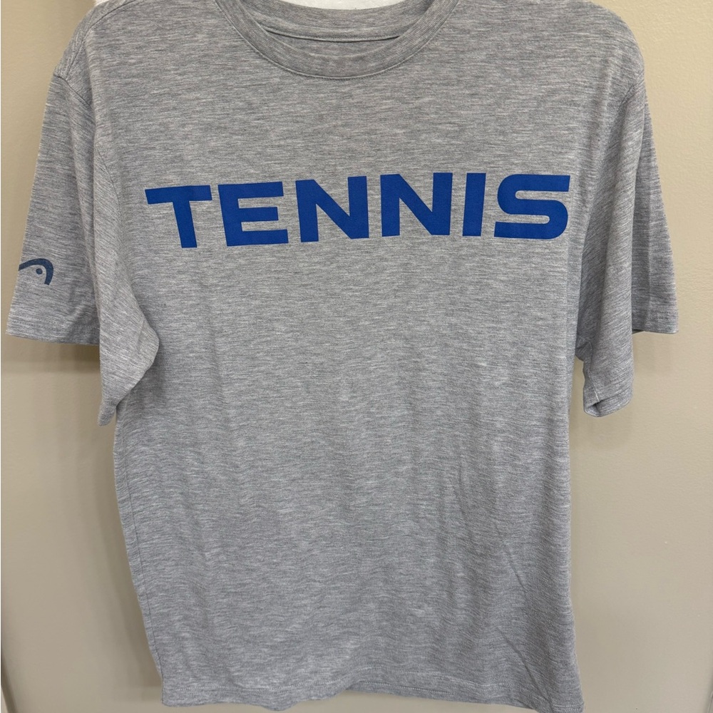 Gray Head Graphic Tennis T-Shirt